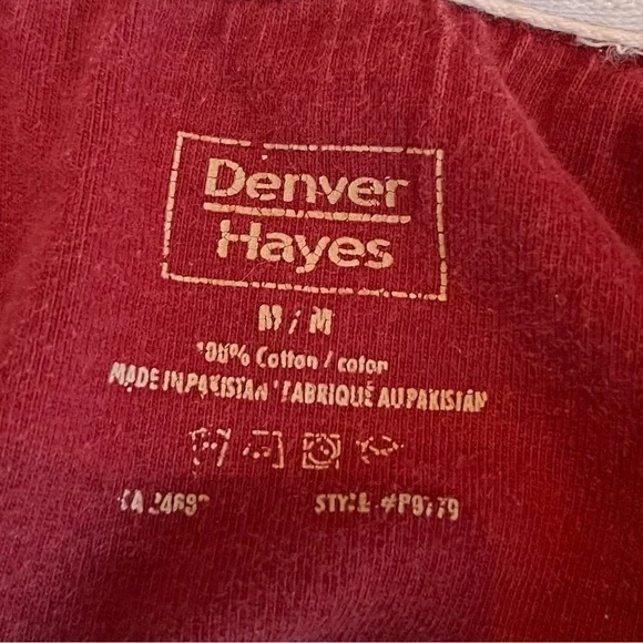 Denver Hayes Rugby Style Crop Top Size Medium - Picture 5 of 5